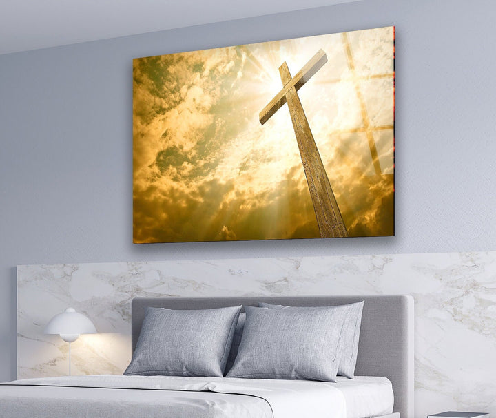 Cruz Cristiana  Glass Picture Prints 