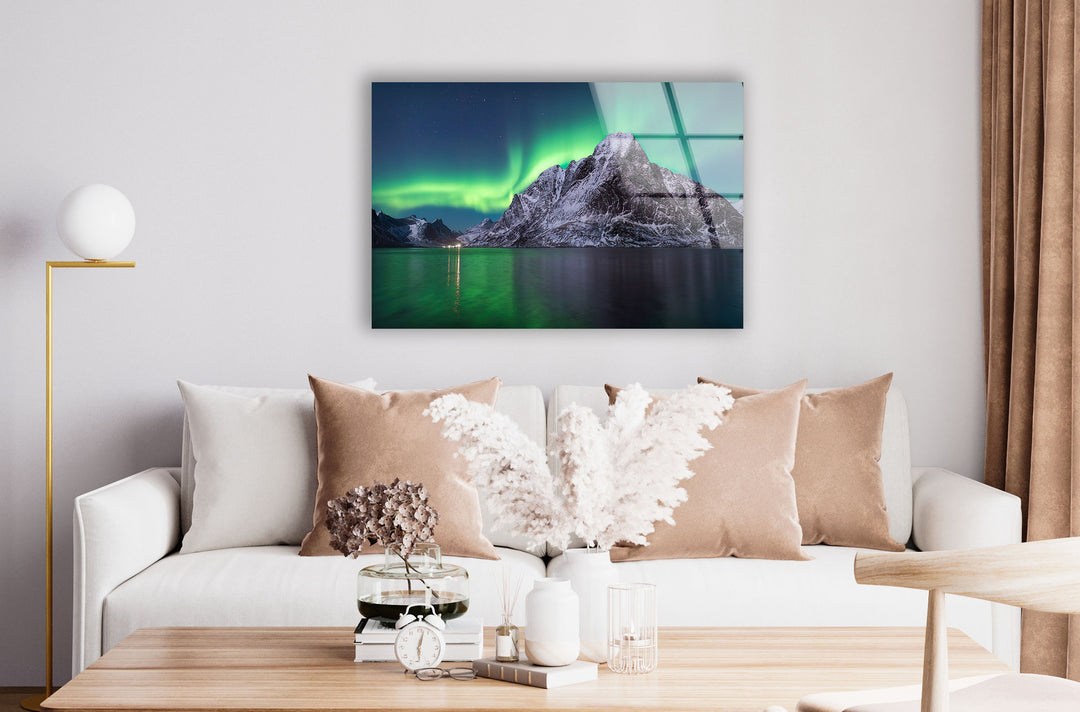 Northen Lights Glass Wall Art custom glass photo prints, large glass prints