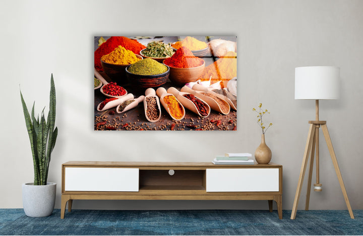 Vivid Spices Glass Wall Art, glass pictures for Wall, glass prints wall art