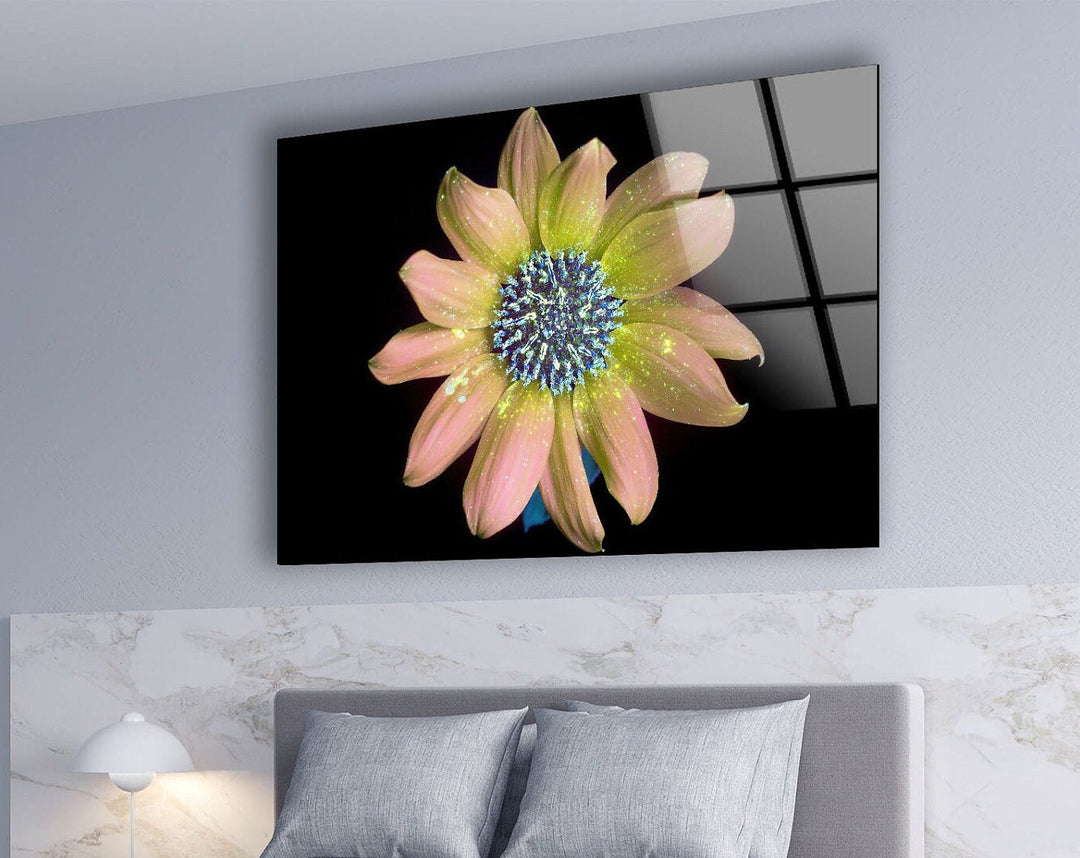 Sparkling Photos Of Flowers Glass Wall Art, custom glass pictures, glass art prints