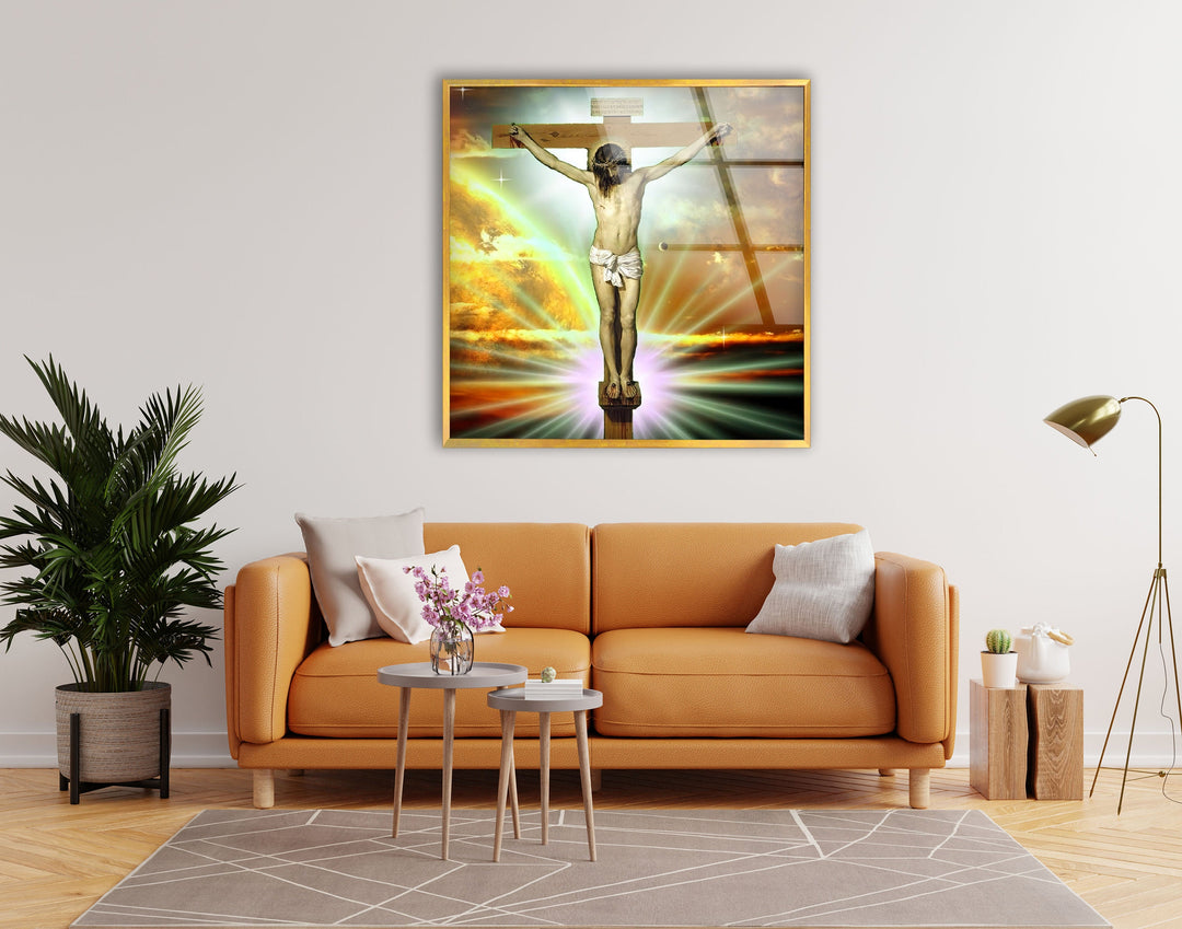 Christian Jesus Cross Elegant Wall Art