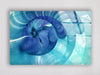 Abstract Blue Circles Glass Wall Art, glass art for the Wall, custom glass pictures