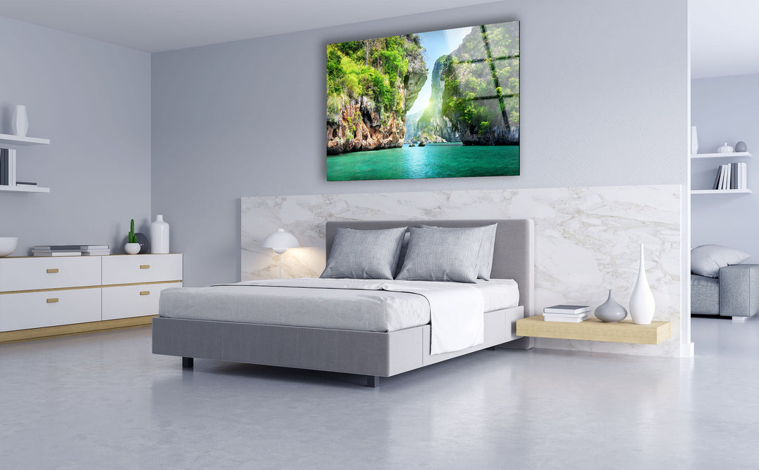 Phuket Thailand Glass Wall Art Glass Printing Wall Art, Print photos on glass