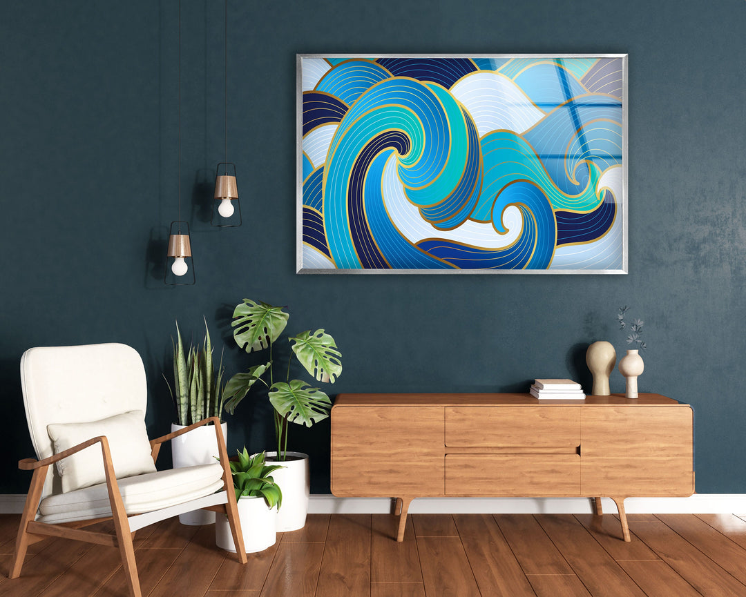 Abstract Tempered Glass Wall Art - MyPhotoStation