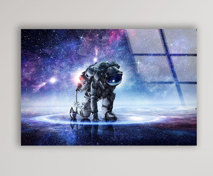 Cosmic Explorer Glass Wall Art, large glass photo prints, glass wall photos