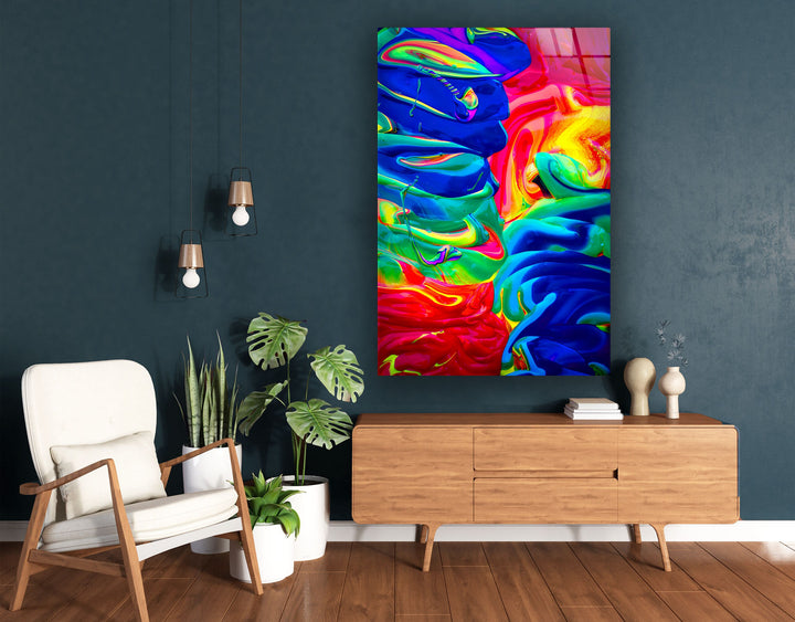 Beautiful Abstract Paintings on Glass