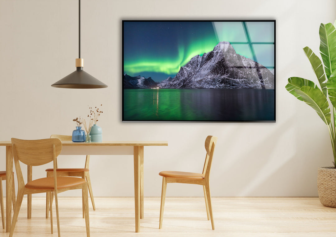 Northen Lights Glass Wall Art large glass photo prints, glass wall photos