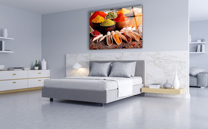 Vivid Spices Glass Wall Art, glass photo prints, glass picture prints