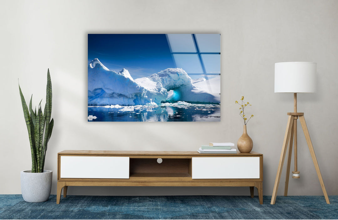 Iceberg Wall Glass Wall Art large glass photo prints, glass wall photos