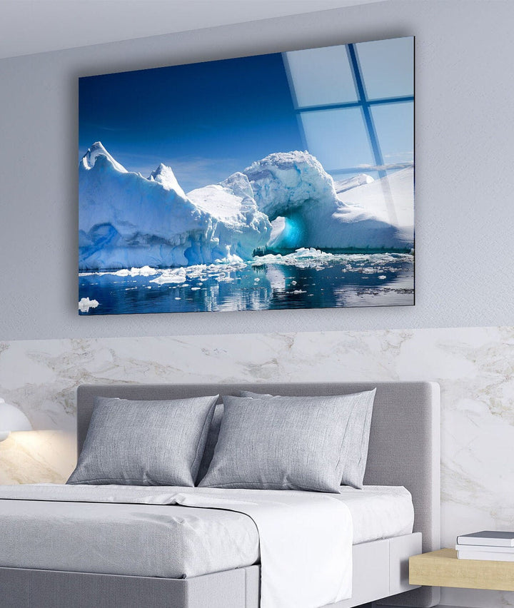 Iceberg Wall Glass Wall Art glass wall decor, glass wall art decor