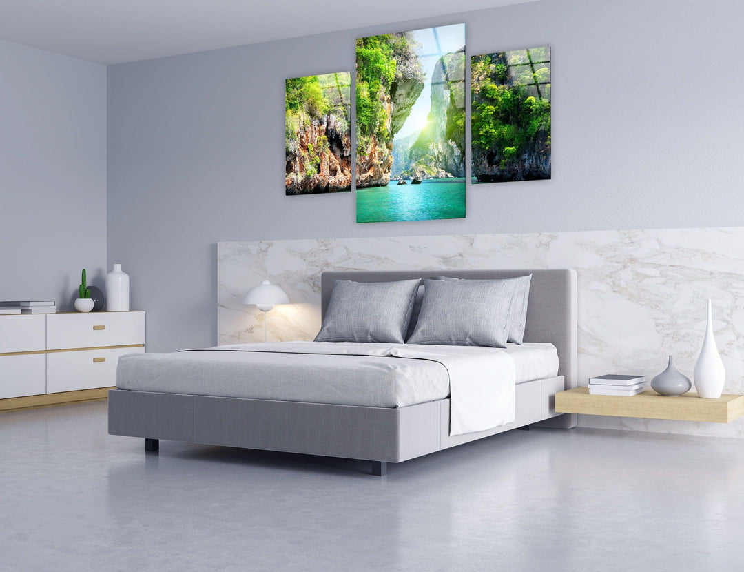 Thailand Phuket Island Landscape Glass Wall Art, Glass Printing Wall Art, Print photos on glass