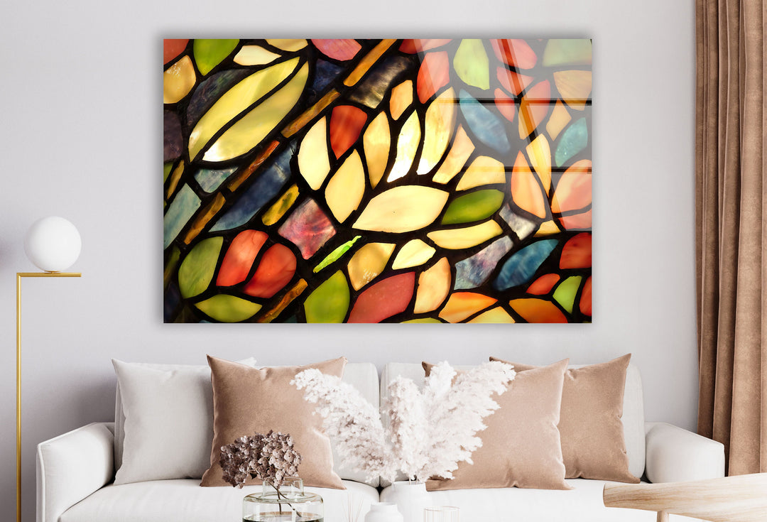 Stained Leaves Glass Wall Art art glass wall art, glass wall art pictures