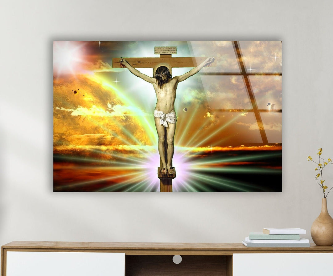 Jesus Christian Art Glass Wall Art Decor Ideas