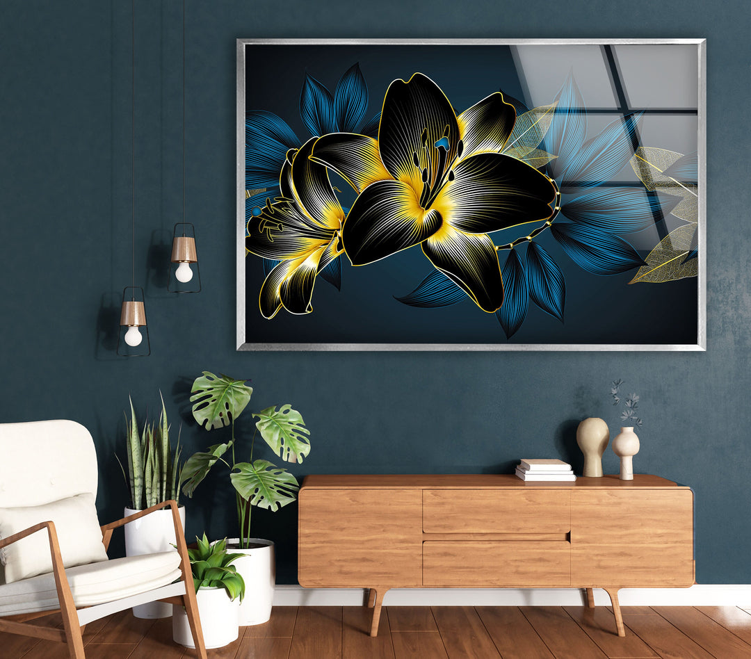 Flower Tempered Glass Wall Art - MyPhotoStation