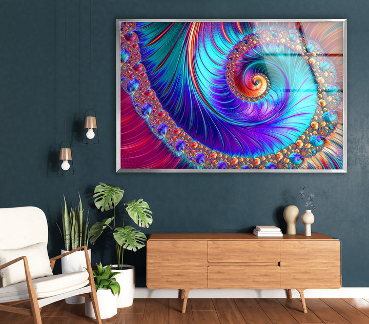 Abstract Tempered Glass Wall Art - MyPhotoStation