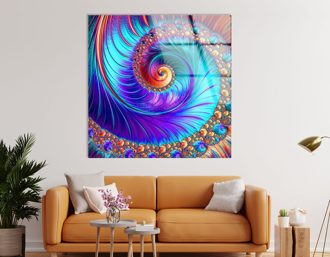 Abstract Tempered Glass Wall Art - MyPhotoStation