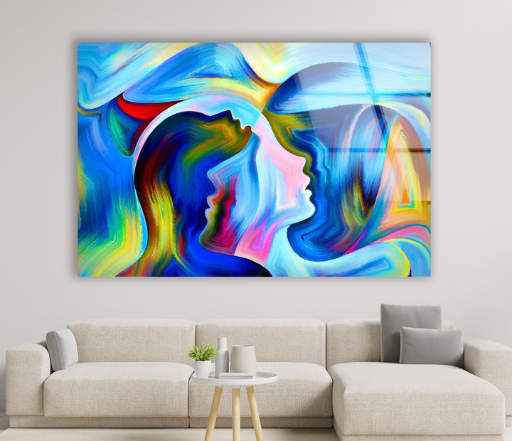 Abstract Woman Glass Art Painting Collections