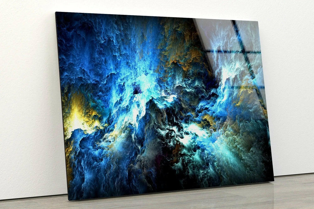 Cosmic Storm Abstract Glass Wall Art Glass Printing Wall Art, Print photos on glass