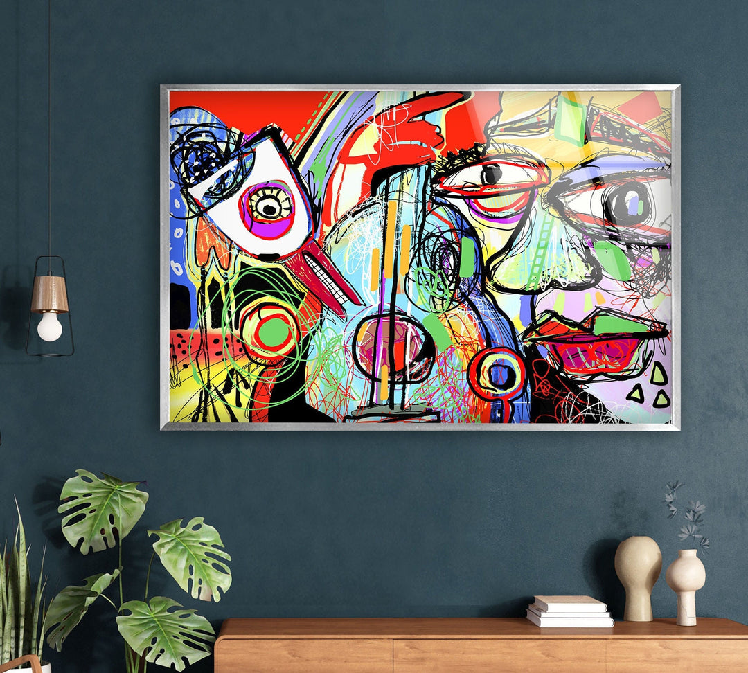 Picasso Art Tempered Glass Wall Art Designs