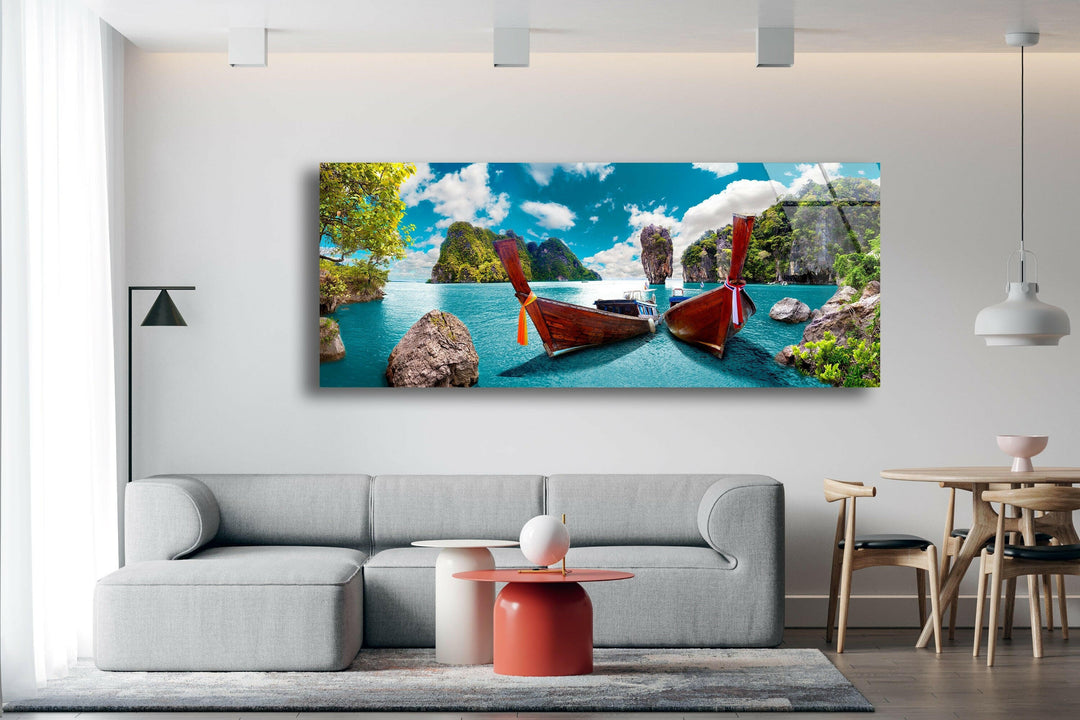 Phuket Island Glass Wall Art, Glass Printing Wall Art, Print photos on glass