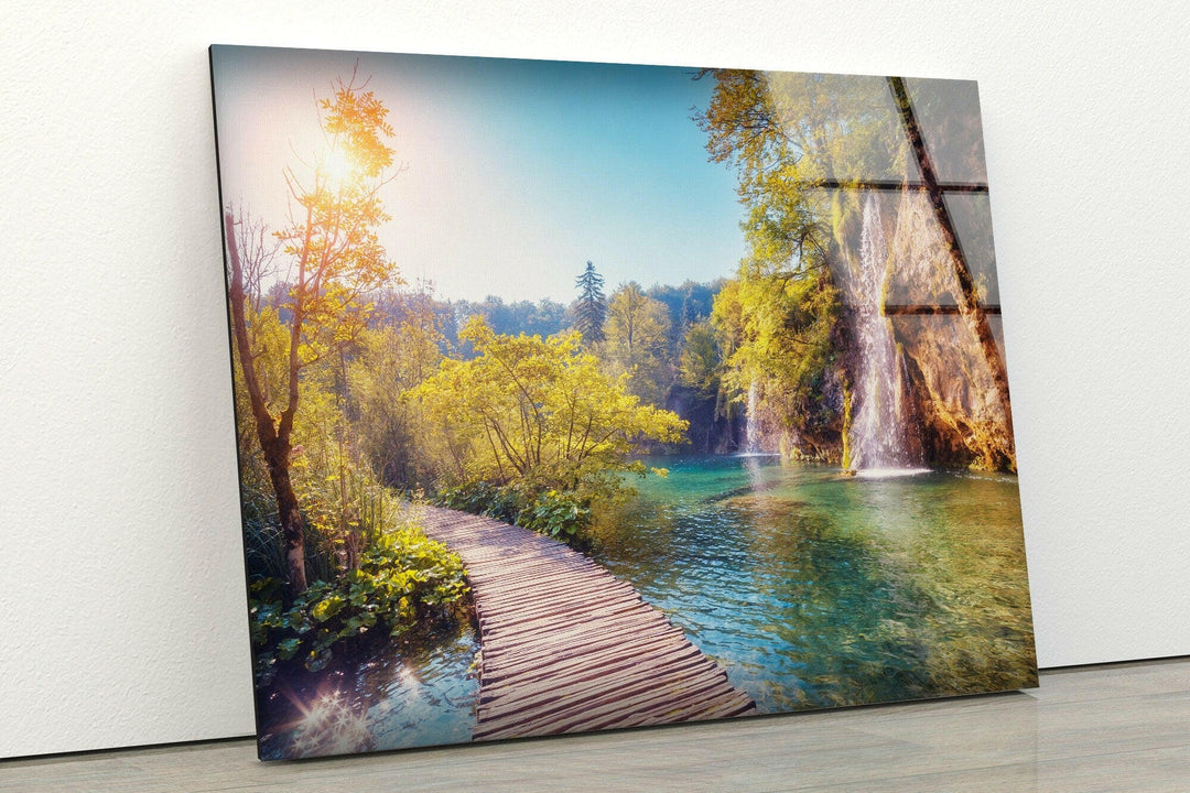 Nature Wonderland Lake Glass Wall Art glass photo prints, glass picture prints