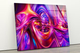 Vibrant Abstract Glass Wall Art Decor