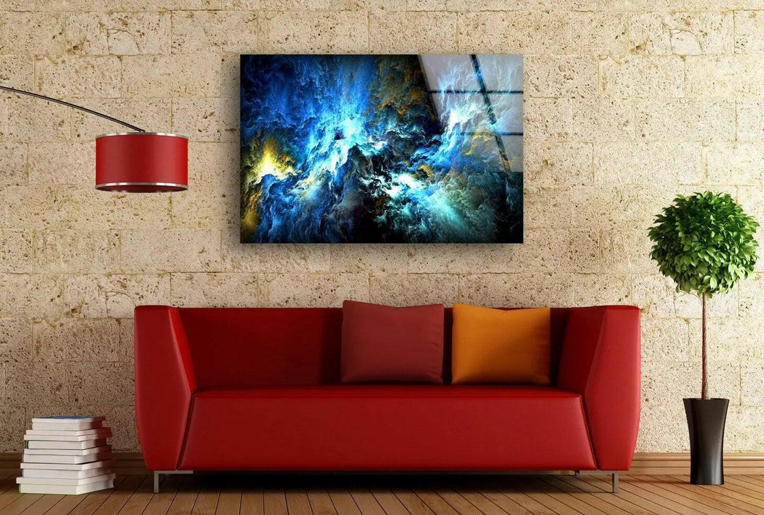 Cosmic Storm Abstract Glass Wall Art glass photo prints, glass picture prints