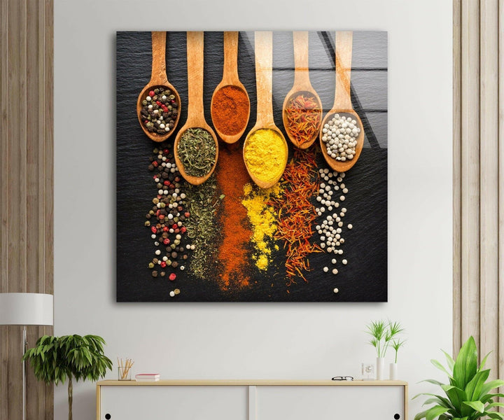 Wooden Spoons Glass Wall Art, art glass wall art, glass wall art pictures