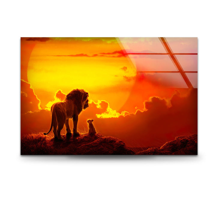 The Lion King Glass Wall Art custom glass pictures, glass art prints