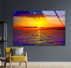 Sunset View Tempered Glass Wall Art