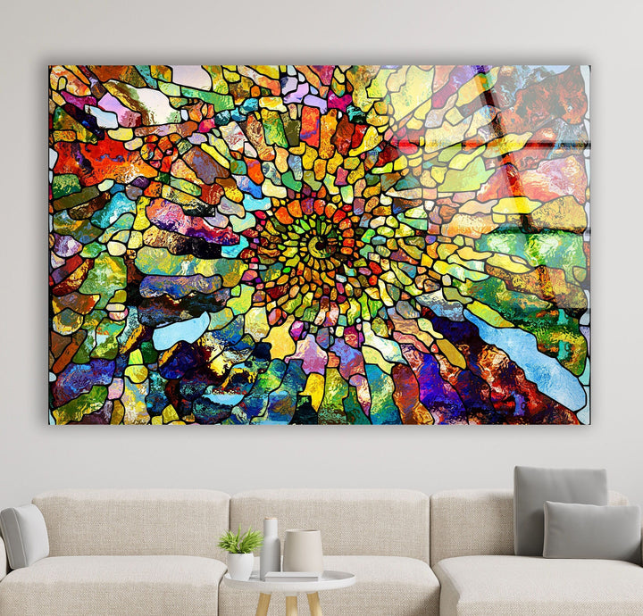 Stained Colored Glass Wall Art large glass photo prints, glass wall photos