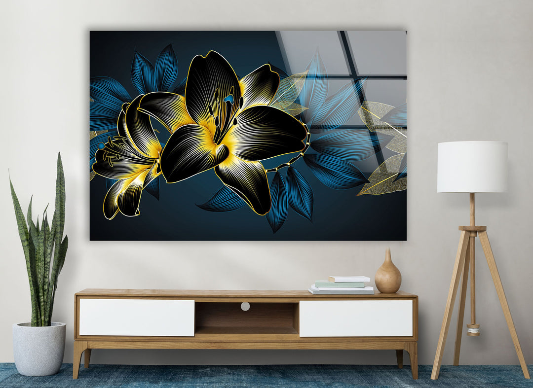 Flower Tempered Glass Wall Art - MyPhotoStation