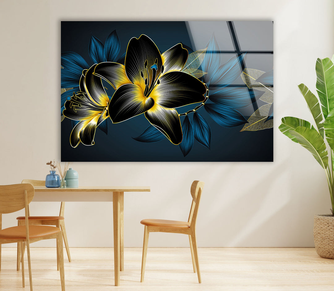 Flower Tempered Glass Wall Art - MyPhotoStation