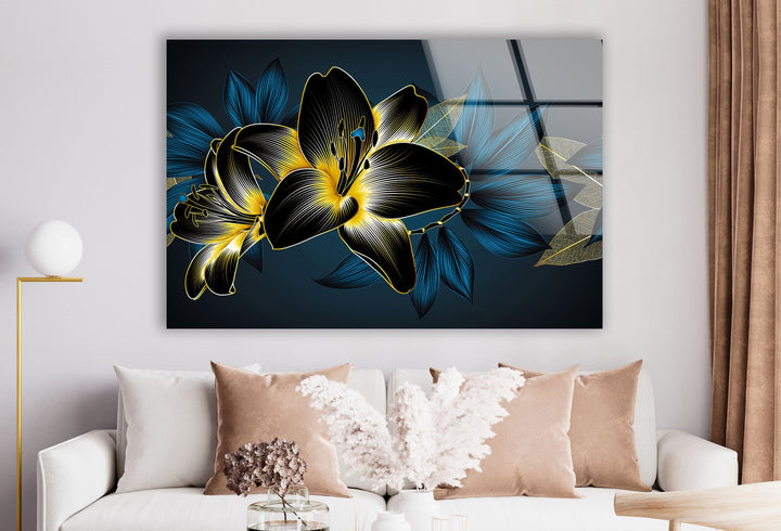 Flower Tempered Glass Wall Art - MyPhotoStation