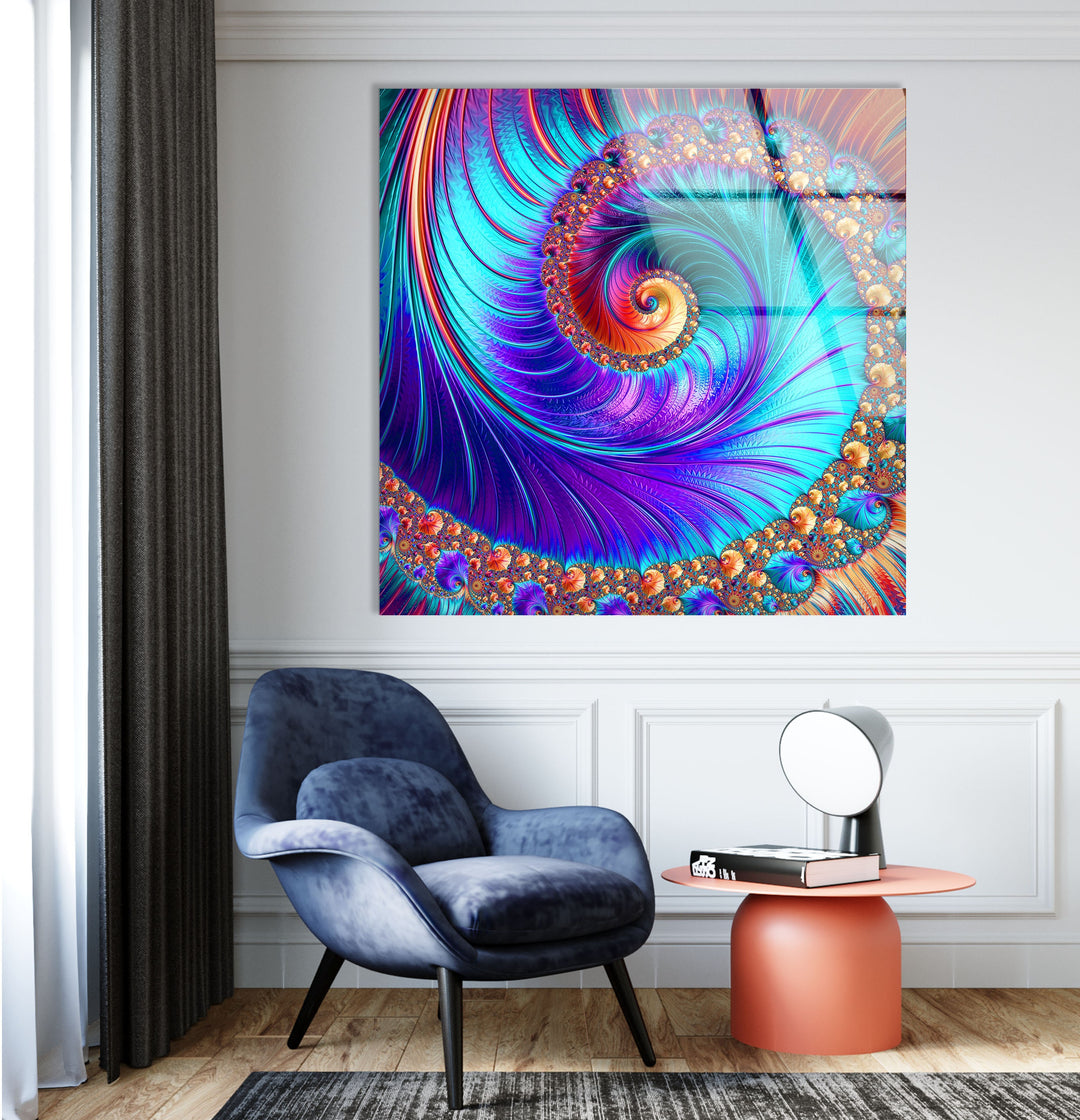 Abstract Tempered Glass Wall Art - MyPhotoStation