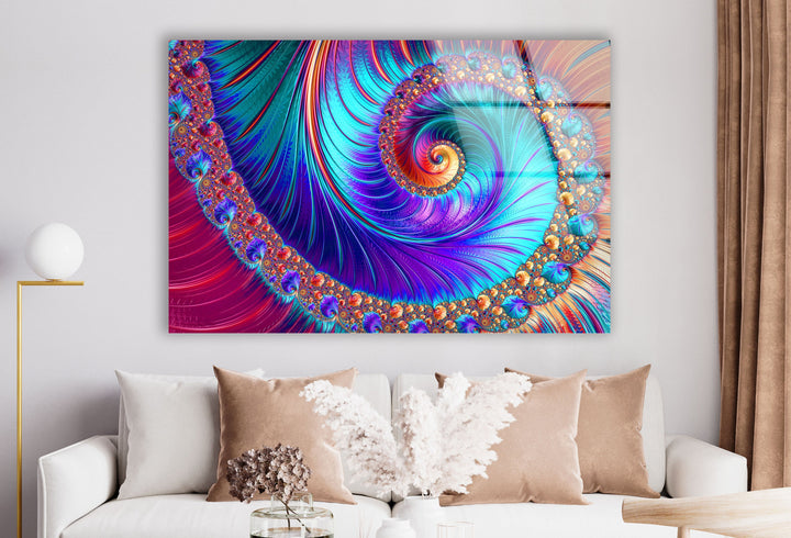 Abstract Tempered Glass Wall Art - MyPhotoStation