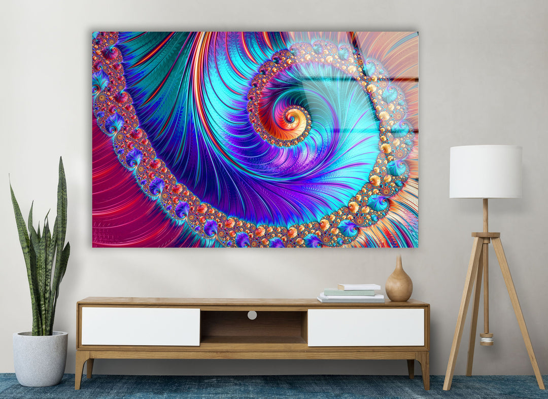 Abstract Tempered Glass Wall Art - MyPhotoStation