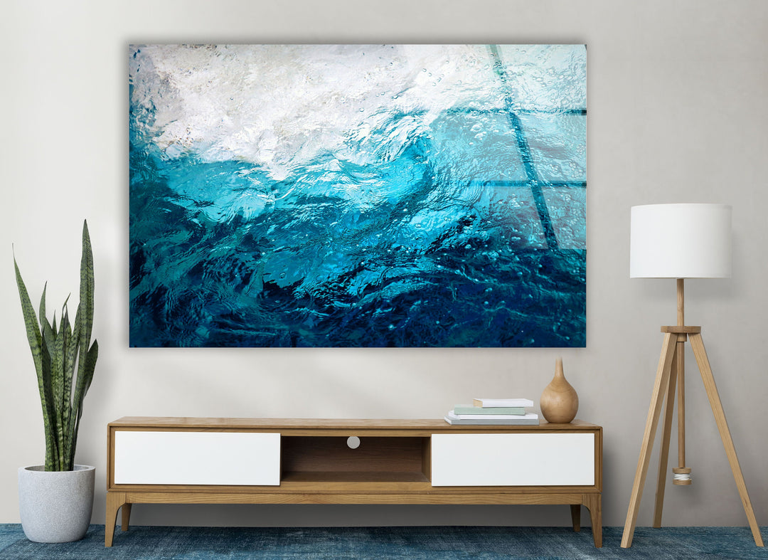 Elegant Large Abstract Glass Wall Art