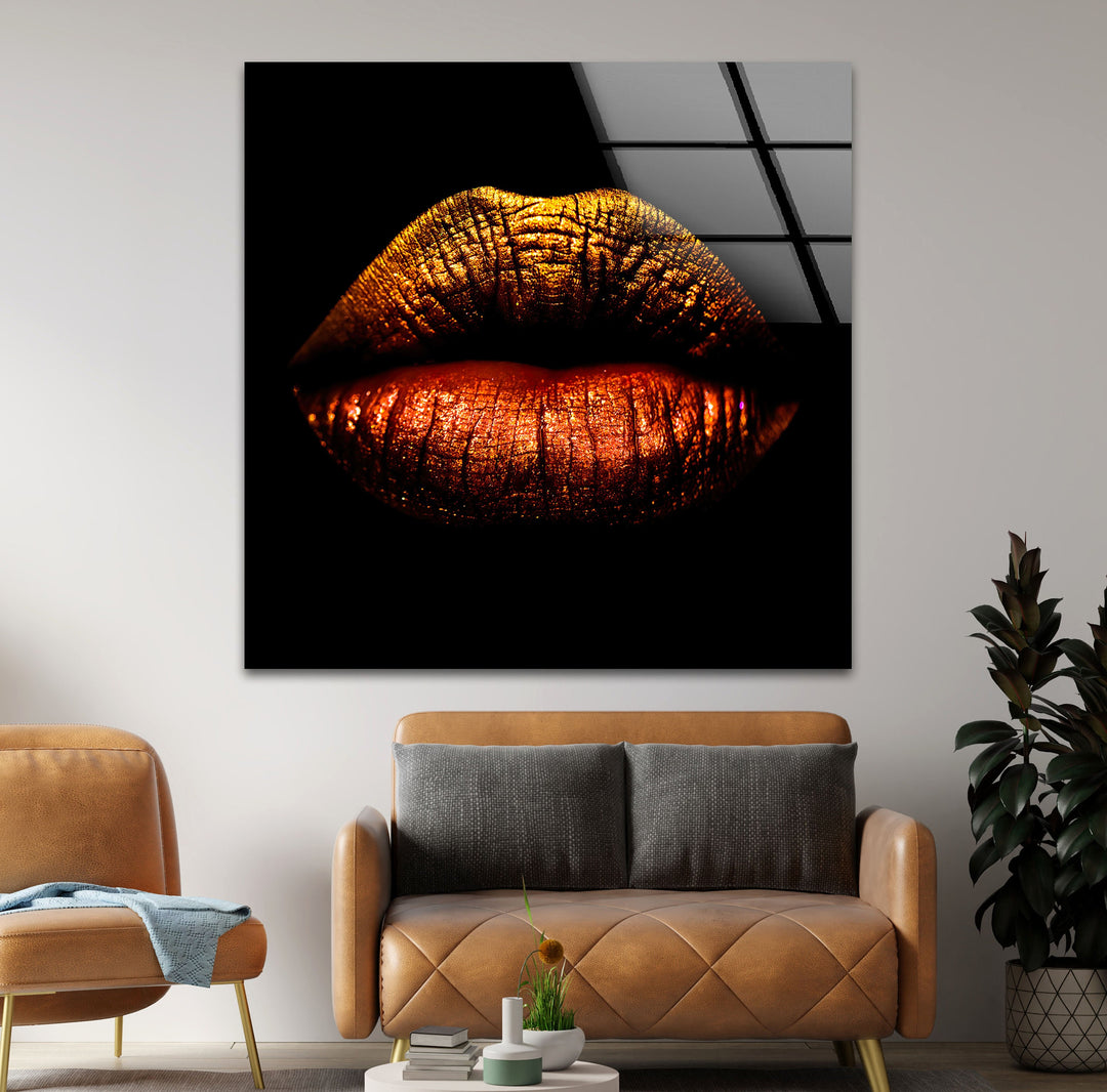 Lips Tempered Glass Wall Art - MyPhotoStation