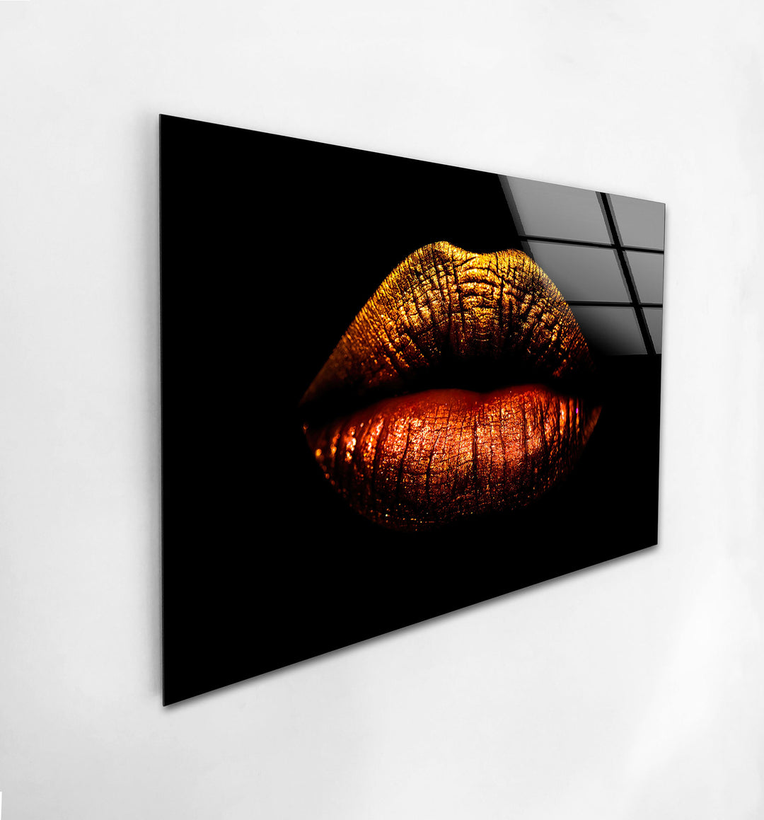 Lips Tempered Glass Wall Art - MyPhotoStation