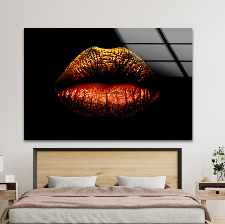 Lips Tempered Glass Wall Art - MyPhotoStation