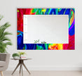 Stained Tempered Glass Wall Mirror