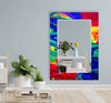 Stained Tempered Glass Wall Mirror