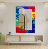 Stained Tempered Glass Wall Mirror