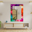 Stained Tempered Glass Wall Mirror