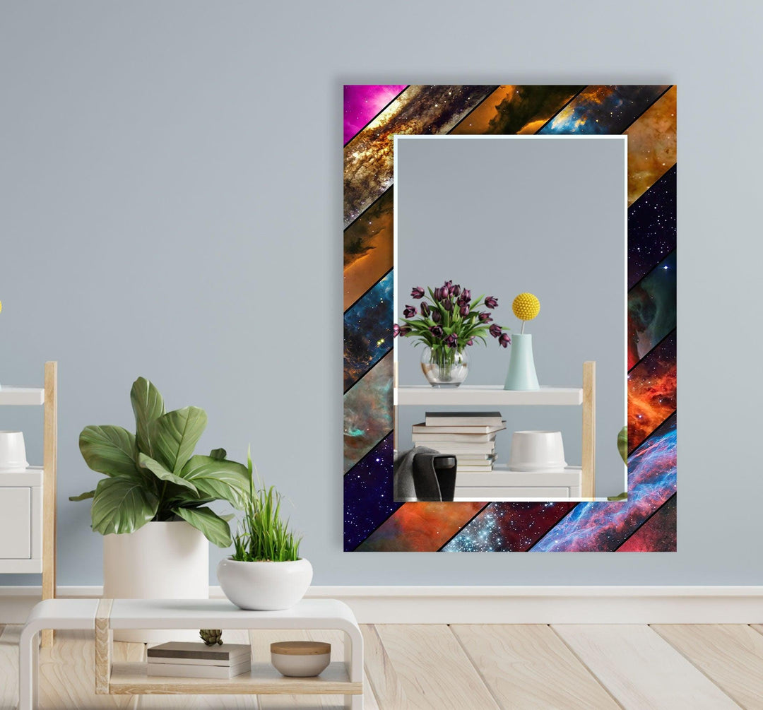 Colored Space Wall Mirrors  Mosaic Wall Mirror
