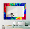 Stained Tempered Glass Wall Mirror