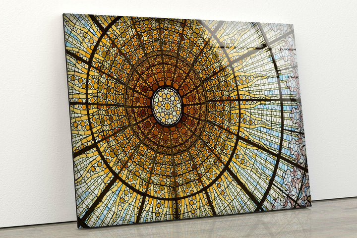 Barcelona Palau de la Musica Glass Wall Art picture on glass wall art, photos printed on glass