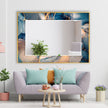 Marble Tempered Glass Wall Mirror