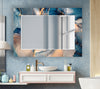 Marble Tempered Glass Wall Mirror